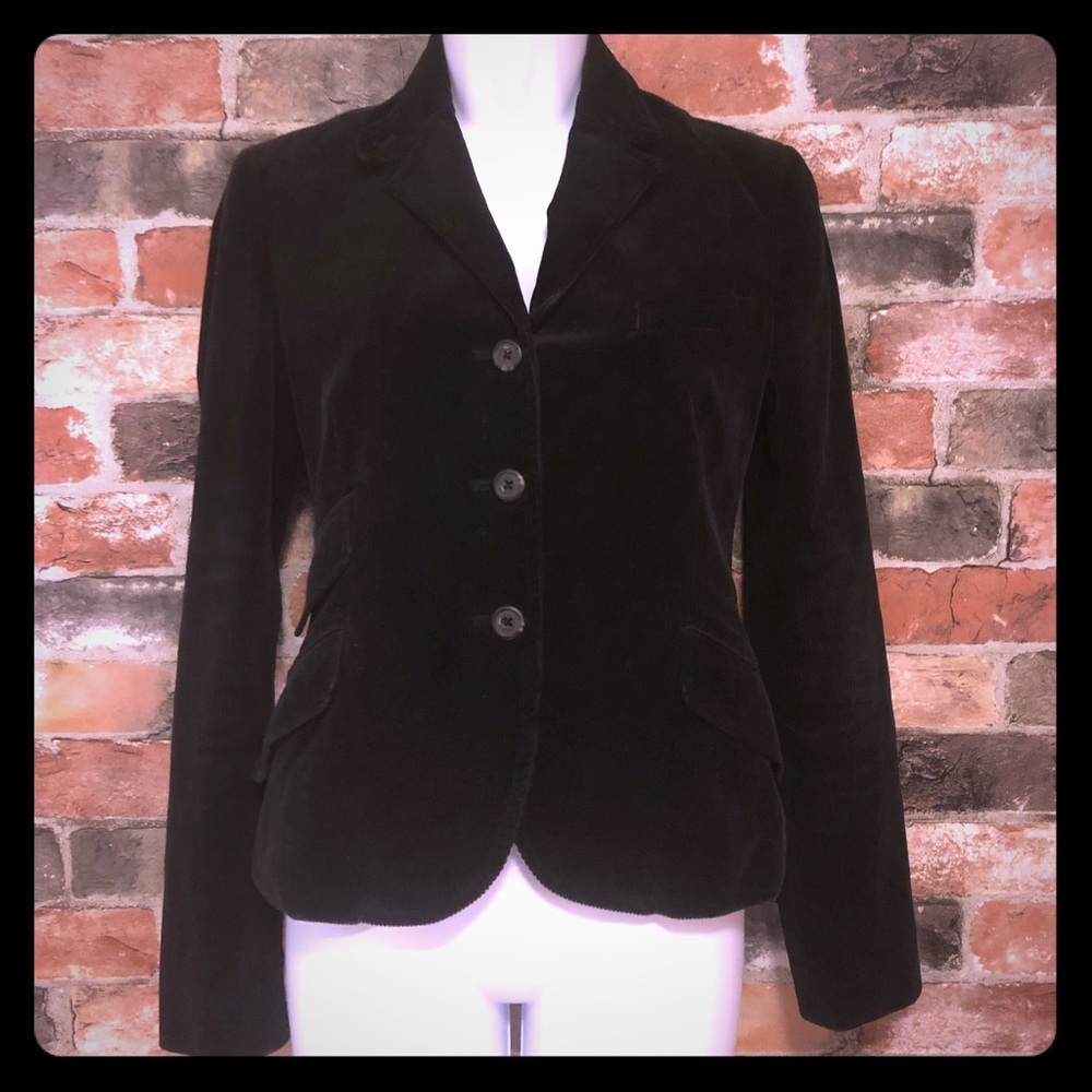 Ralph Lauren Black Corduroy Riding Jacket size 4